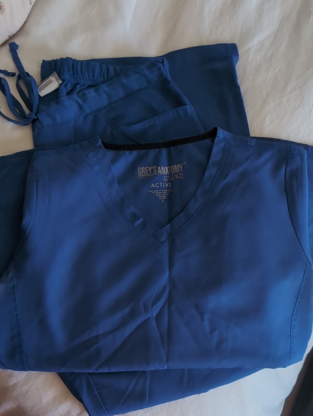Grey's Anatomy Royal Blue Scrub Top & Pants Set